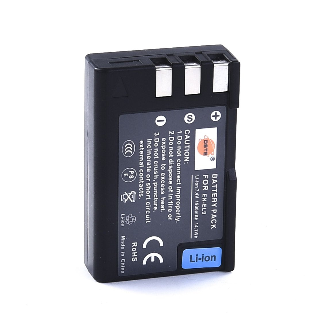 DSTE Replacement for 2 Pack EN-EL9 EN EL9 Li-ion Battery Compatible Nikon D40 D40X D60 D3000 D5000 Digital Camera as ENEL9 EN-EL9A