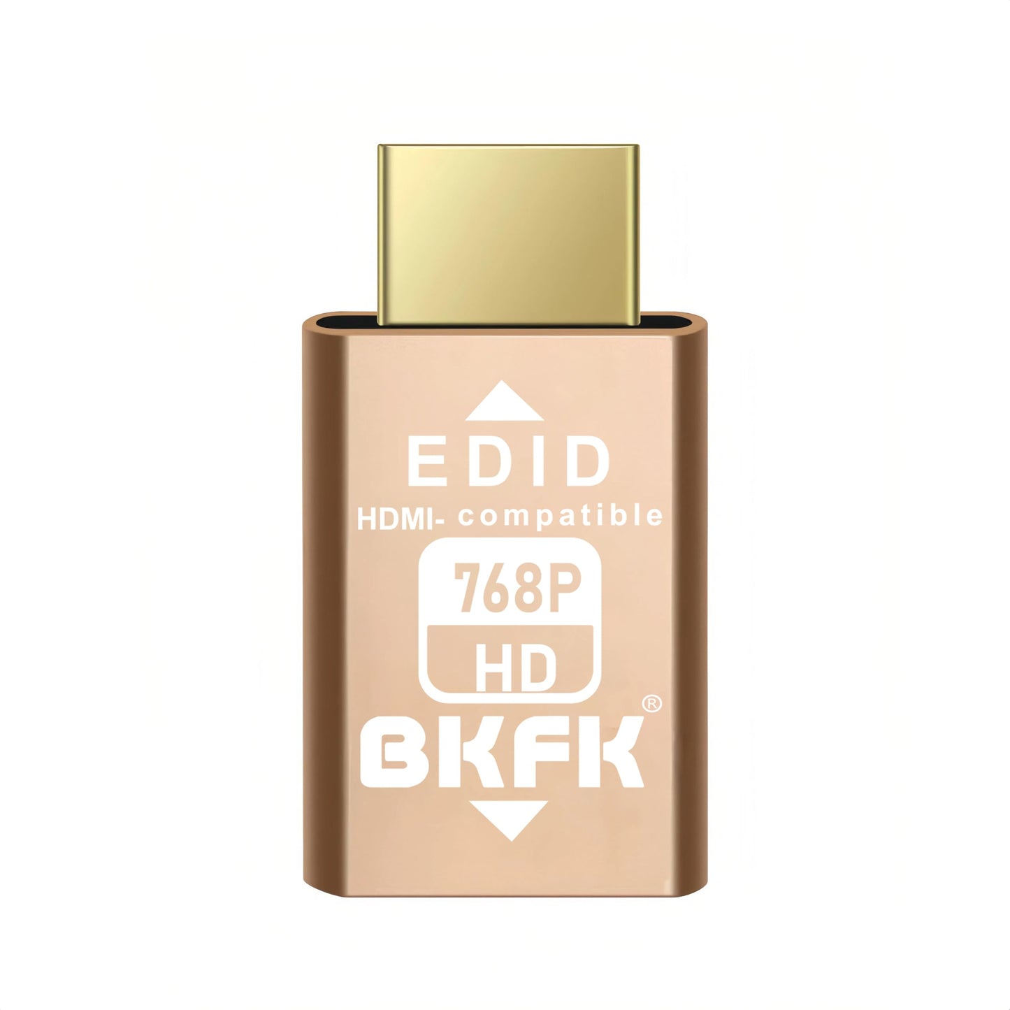 BKFK HDMI edid Emulator Adapter, 1024X768@60Hz emulators,Reliable Pass-Through for Extender/AV Receiver/Video Splitters