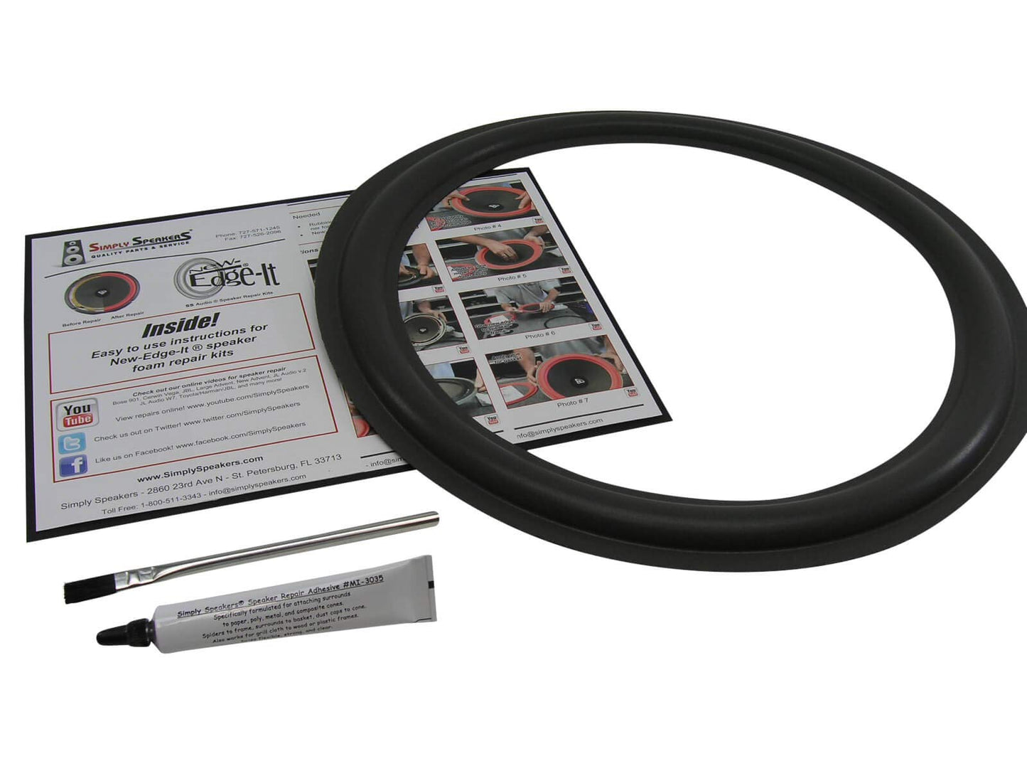Velodyne 15 Inch ULD-15, F-1500 Subwoofer Foam Speaker Repair Kit, FSK-15A-1 (Single)