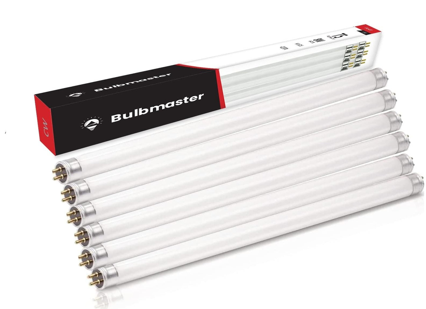 BULBMASTER F8T5CW Fluorescent Bulbs 12 Inch - F8T5 8W Cool White 4100K 12" Under Cabinet Light Bulbs Linear T5 380 Lumens - Under The Counter Small
