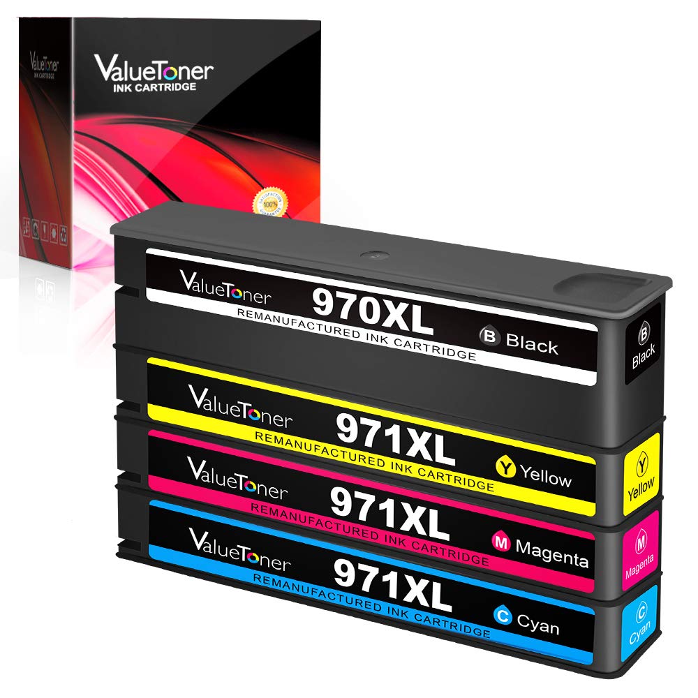 Valuetoner Remanufactured Ink Cartridges Replacement for HP 970XL 971XL to use with Officejet Pro X476dw, X476dn, X551dw, X451dn, X451dw, X576dw