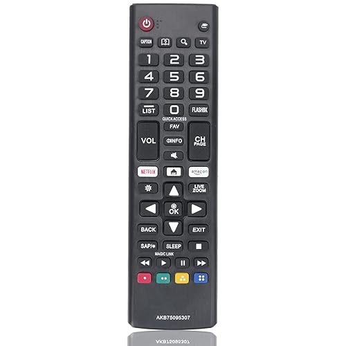 New AKB75095307 Remote Control Replace Compatible with L-G TV 32LJ550B-UA 32LJ550M-UB