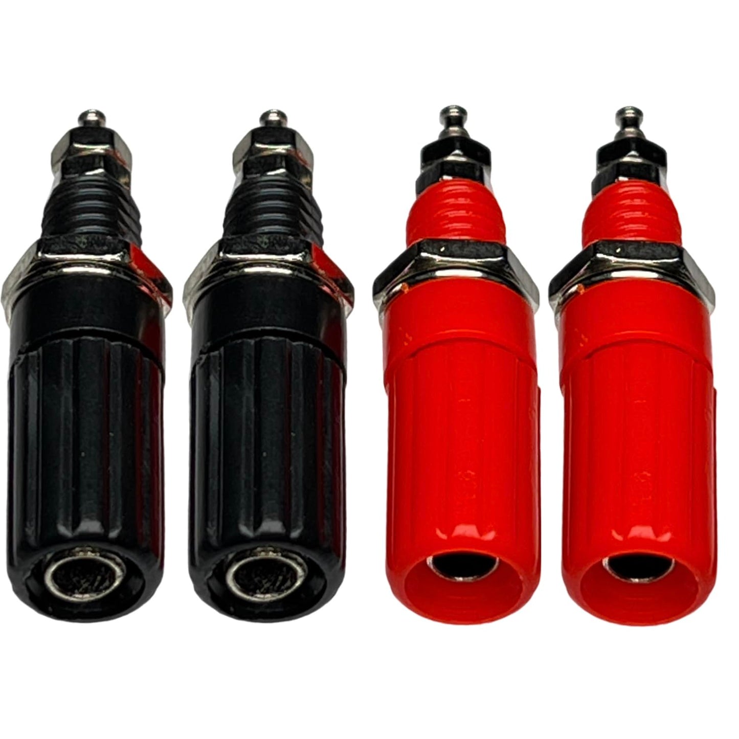 CESS Amplifier Terminal Connector Binding Post Banana Plug Jack Socket Panel/Chassis Mount Connectors - Length:1.8" (4 Pack)