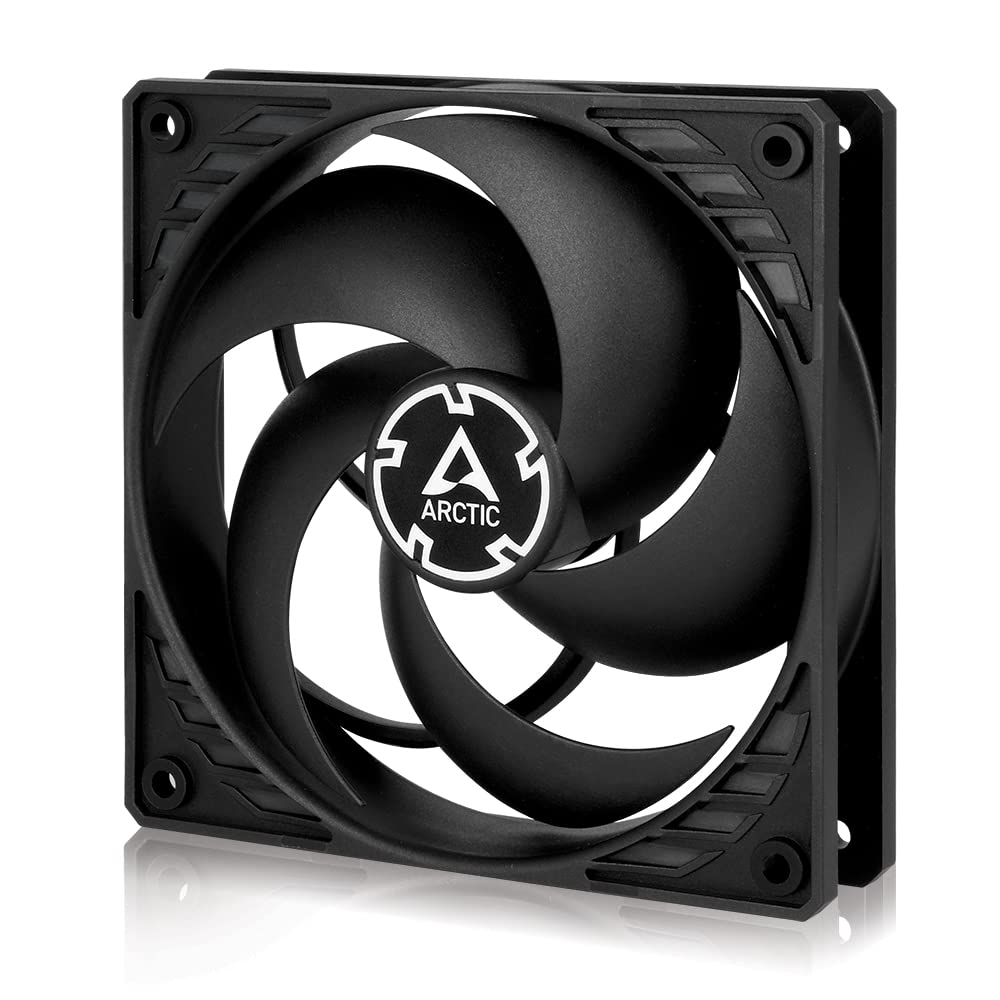 ARCTIC P12 TC - PC Fan, 120mm Case Fan with Temperature Control, Pressure-optimised, Quiet Motor, Computer, Fan Speed: 350-1800 RPM - Black