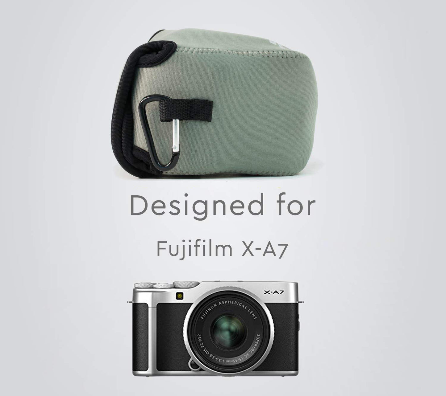 MegaGear Ever Ready Canon Camera Case Compatible with EOS Rebel T7, Rebel T100, Rebel T7i, Kiss X9i (18-55 mm), Rebel T6, Rebel SL1, Rebel T5i, 700D