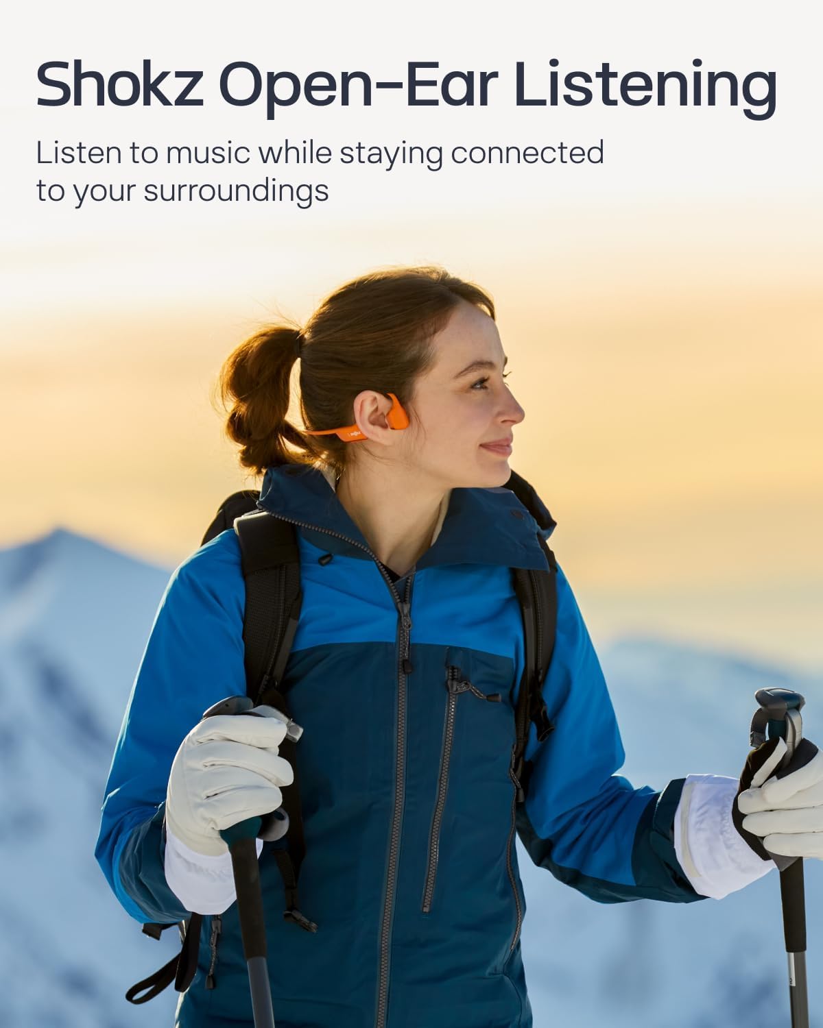 SHOKZ New OpenRun Pro 2 Mini - Open-Ear, Bone Conduction Sport Headphones - Sweat Resistant, Workout Headphones with 30ft Bluetooth - Secure