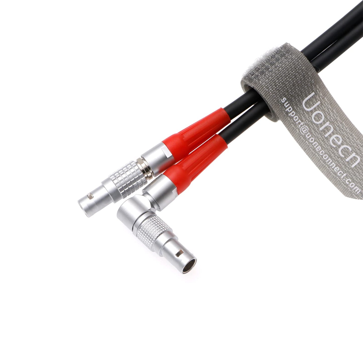 Uonecn LBUS Camera Lens Motor Line Rotate Right Angle 4-Pin Male to Straight 4-Pin Male Cable for ARRI LBUS FIZ MDR Focus CFORCE Lens Motor Cable