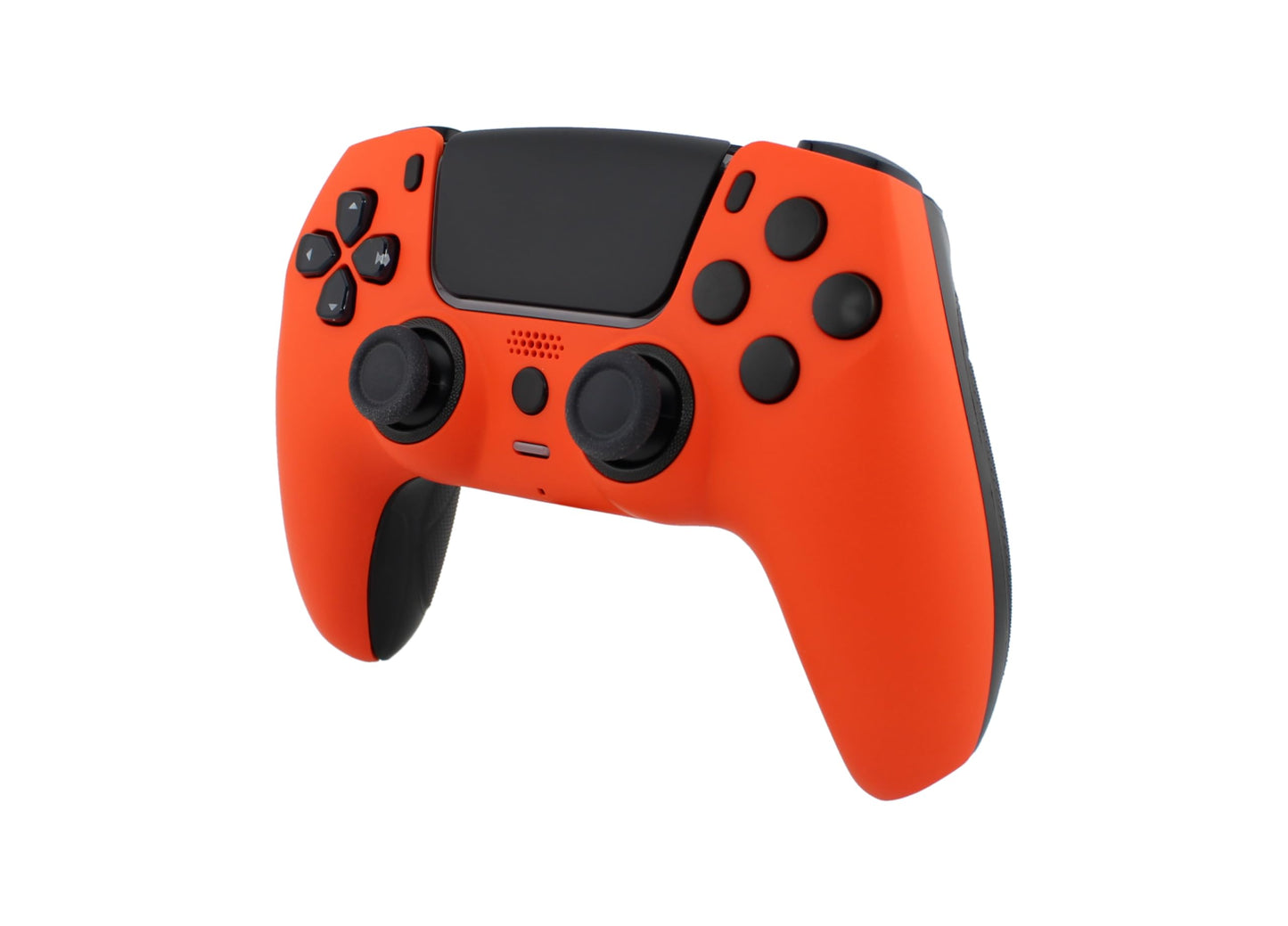 Crazy Controllerz Custom Wireless Controller for PS5 with Z-Touch™ Seamless Soft Touch Front Shell and Z-Grip™ Comfort Zones - Energetic Orange