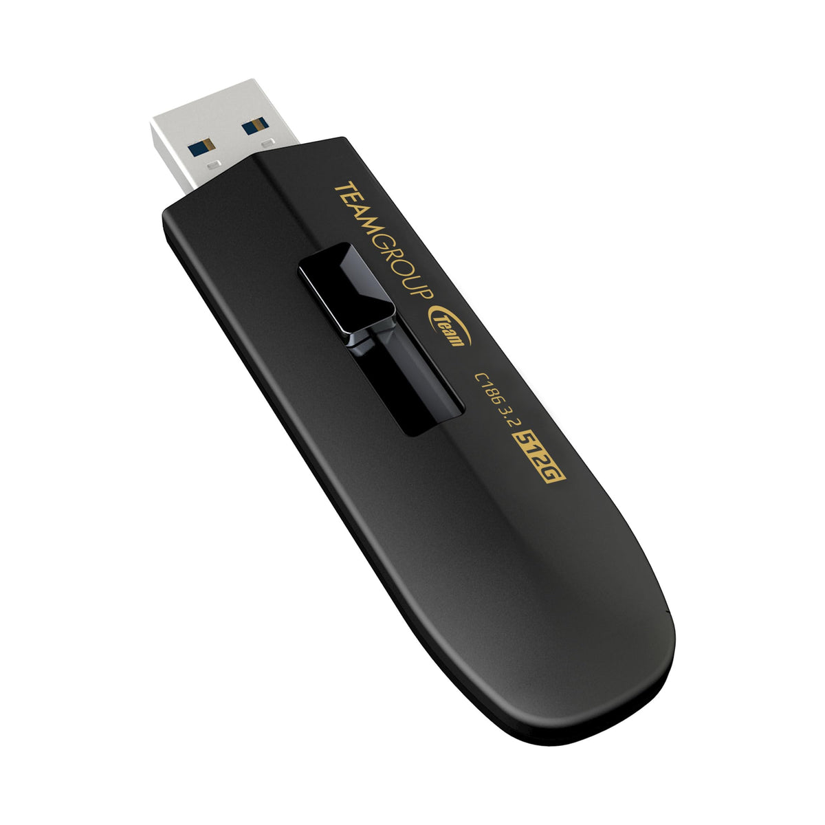 TEAMGROUP C186 512GB USB 3.2 Gen 1 (USB 3.1/3.0) Read 100MB/s Flash Thumb Drive, External Data Storage Memory Stick Compatible with Computer/Laptop