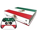 MightySkins Skin Compatible with Microsoft Xbox One X - Mexican Flag | Protective, Durable, and Unique Vinyl Decal wrap Cover | Easy to Apply, Remove