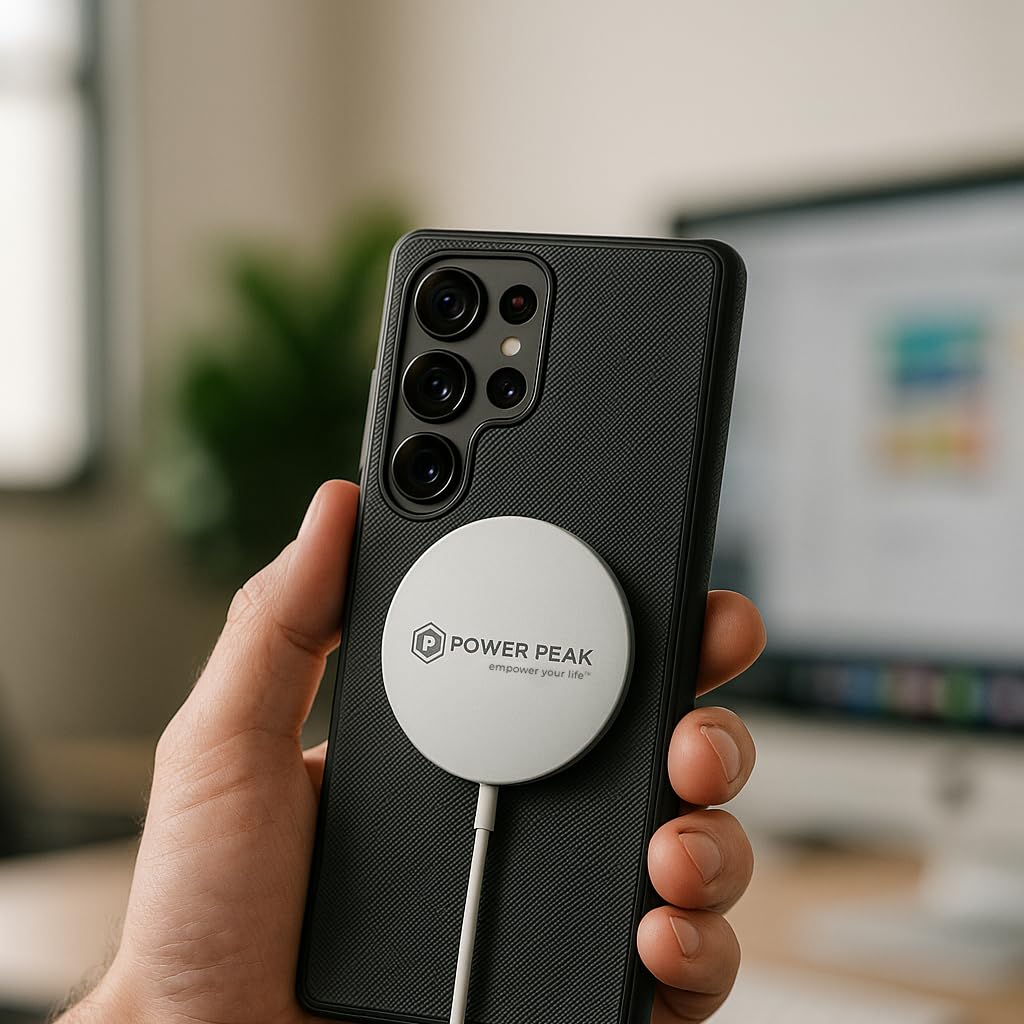 POWERPEAK MagSafe Charger Compatible, Magnetic Charger Cable - Wireless Charger with Fast Charging Capability, Not AC Adapter Included, Compatible
