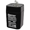 ML5-6S -6 Volt 5 AH, Spring S2 Terminal, Rechargeable SLA AGM Battery