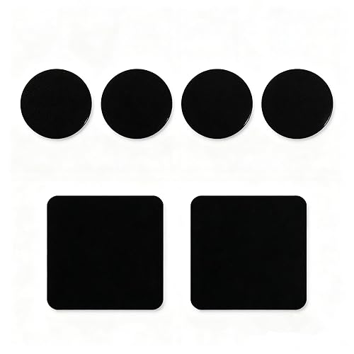 3.15" Double Sided Tape Black Car Mount Dashboard Pad Two Sided Adhesive Suction Cup Mounting Disk Sticky Tack No Traces For Windshield,Dash GPS,Cam