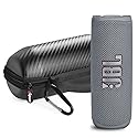 JBL FLIP 6 Waterproof Portable Speaker Bundle with gSport Carbon Fiber Case (Gray)