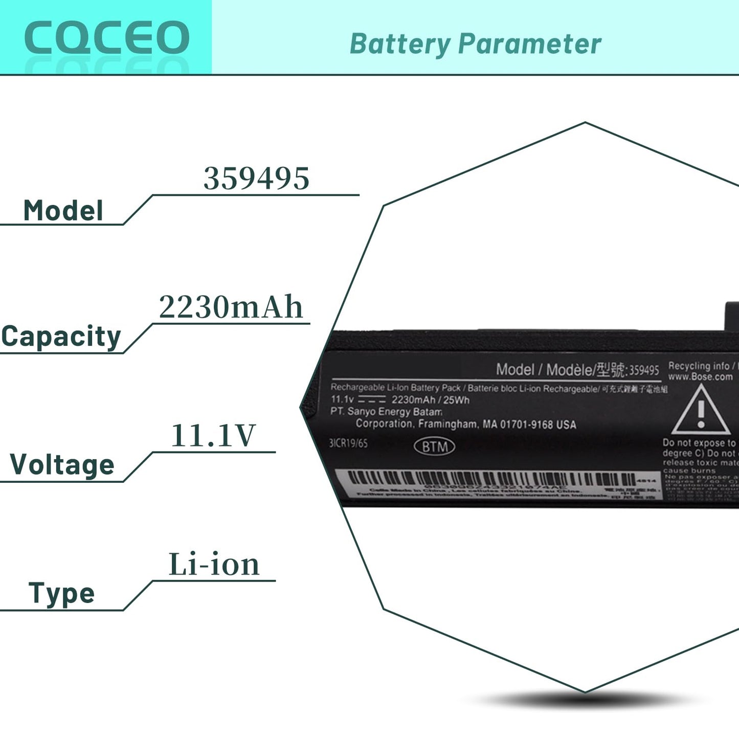 359495 359498 Battery Replacement for Bose Soundlink III 330105 330105A 0330105 330107 330107A 0330107 Soundlink 2 3 Soundlink Bluetooth Mobile