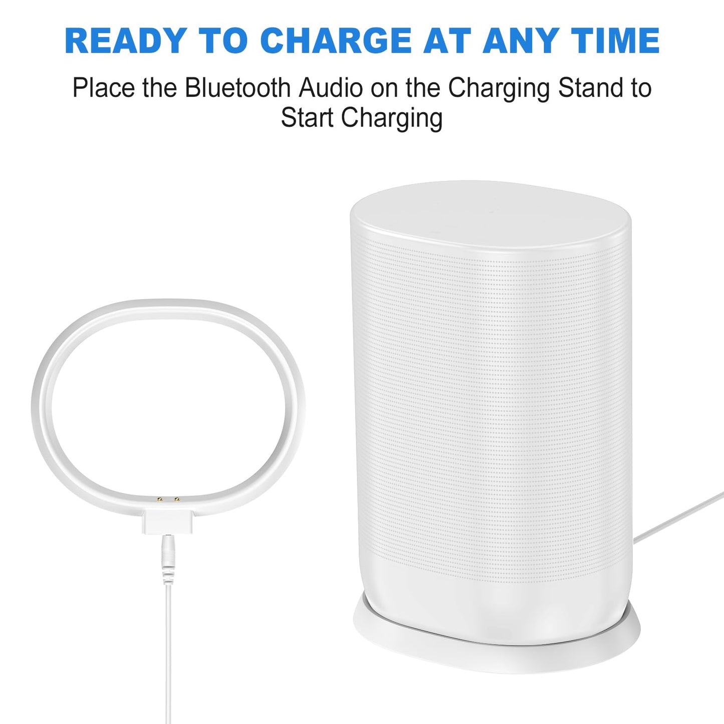 Soarking Charging Base for Sonos Move Gen 2nd and 1st with 45W Adapter(White)