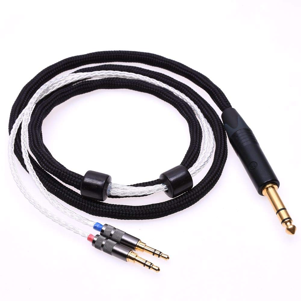 GAGACOCC Black Sleeve 16 Cores 5N Pcocc HiFi Cable New 2x3.5mm for Hifiman Arya HE1000se HE5se HE6se HE4xx Headphone Upgrade Cable Extension Cord…