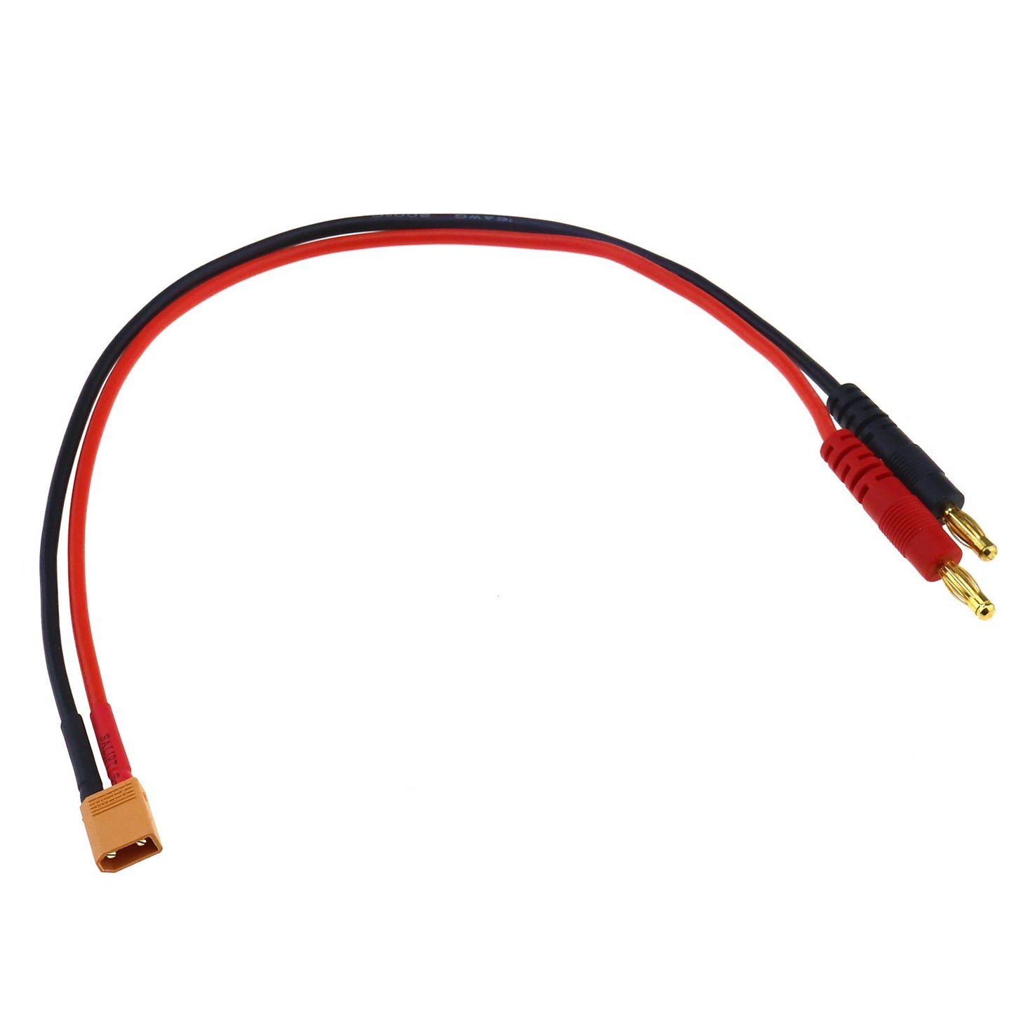XT30 16AWG to Banana Plug Connector Battery Charge Cable Lead Compatible with RC Chargers