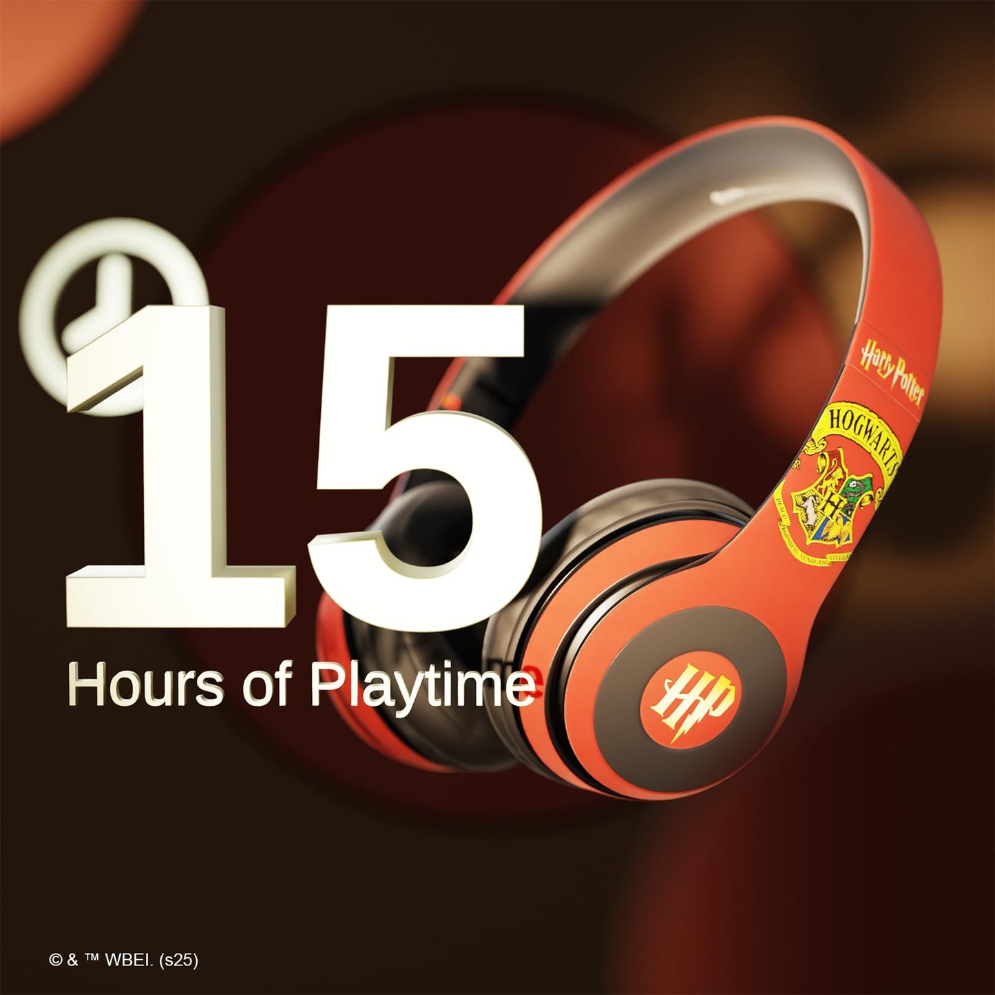 Harry Potter Gryffindor Bluetooth Headphones with Built in Mic | Officially Licensed Wireless Headphones, Foldable Headset | Harry Potter Gifts…
