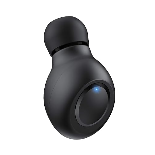 Single Ear Wireless Earbud Bluetooth Headset in Ear Mini Invisible Bluetooth Headphone Business Earphone with Mic 6-Hour Playtime Magnetic USB
