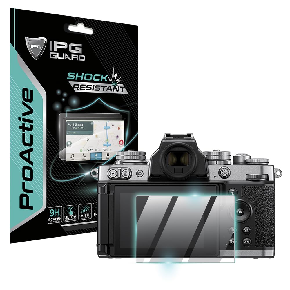 IPG ProActive for Nikon Z fc Camera Display (2 Units) 9H Hardness Screen Protector Smooth Glass Touch Ultra Responsive High Clarity Anti Scratch