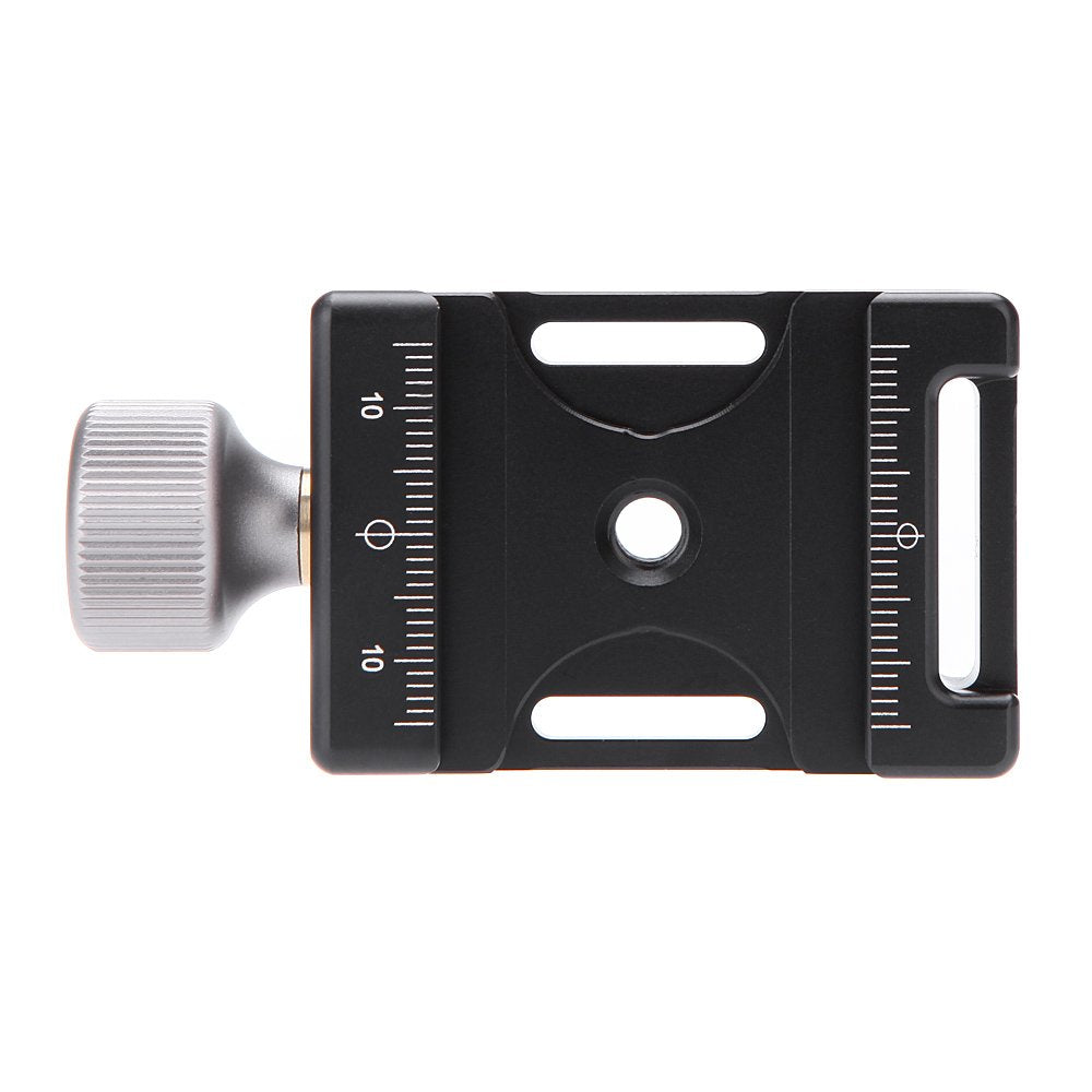 Andoer Mini Adjustable Clamp Aluminium Quick Release Plate Compatible with Arca Swiss QR 38 mm