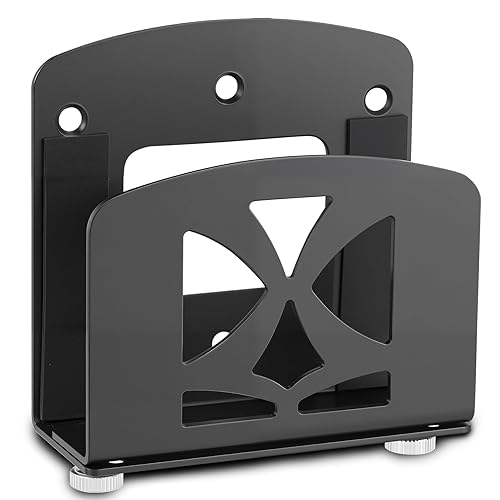 Metel Cable Box Mount,Adjustable Small Device Wall Mount Holder or VESA Mount Behind The Monitor for Apple TV,ROKU,Router,Modem and Other Media