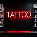 Tattoo LED Neon Sign for Business, USB Powered Dimmable Decorative Neon Light Home Tattoo Shop Studio Salon Man Cave Wall Table Window Decor 15.7 x