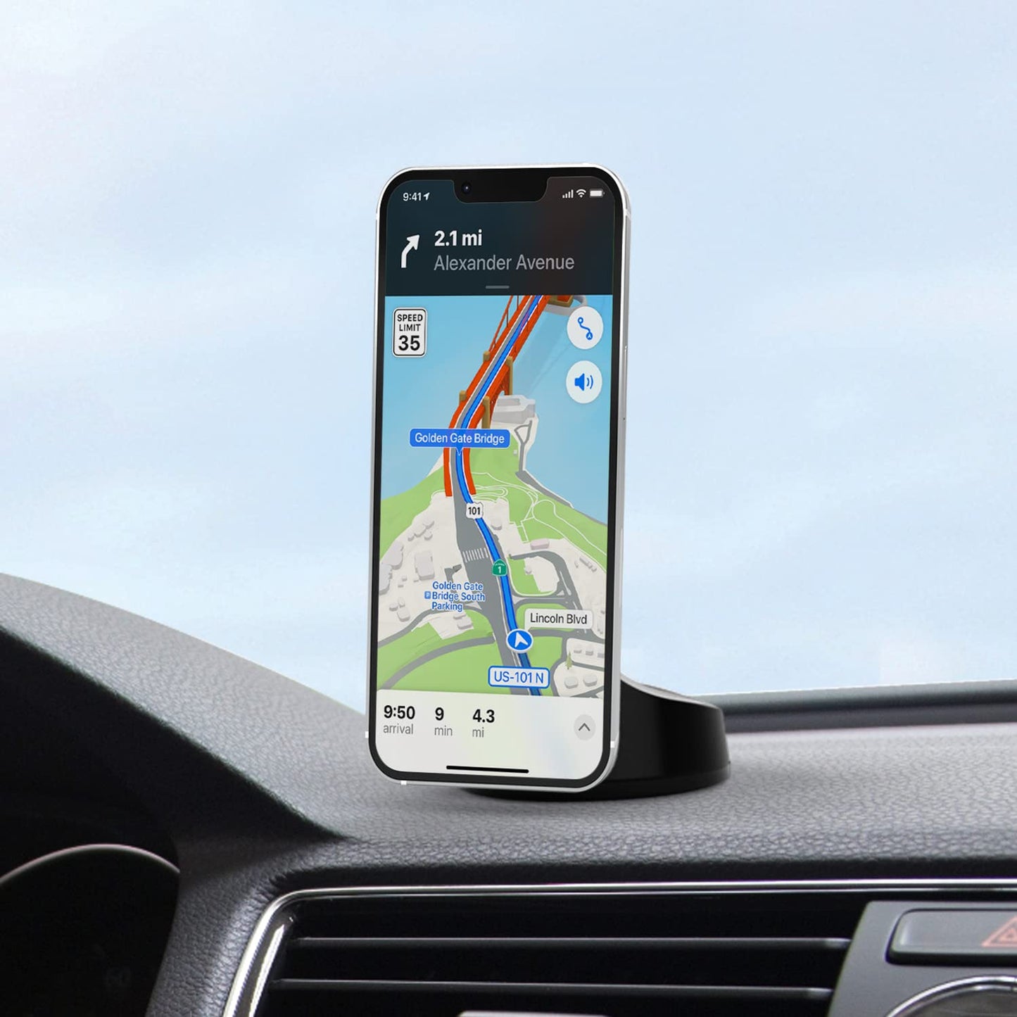 Kenu Airbase Magnetic Dashboard and Windshield Car Phone Holder Mount, Magnetic Cell Phone Holder with 360-Degree Pivot and Strong Suction Cup