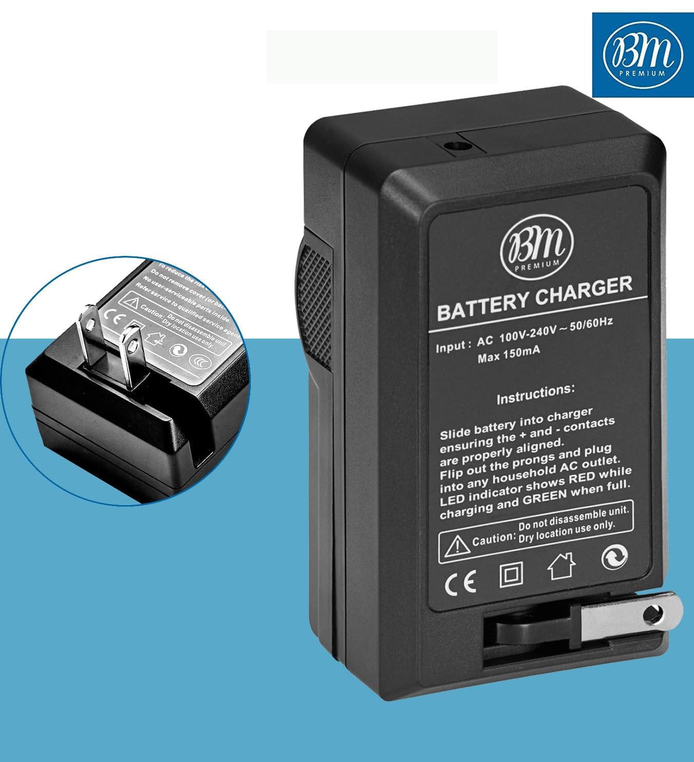 BM Premium CGA-S006, CGA-S006E Battery Charger for Panasonic Lumix DMC-FZ7, DMC-FZ8, DMC-FZ18, DMC-FZ28, DMC-FZ30, DMC-FZ35, DMC-FZ38, DMC-FZ50