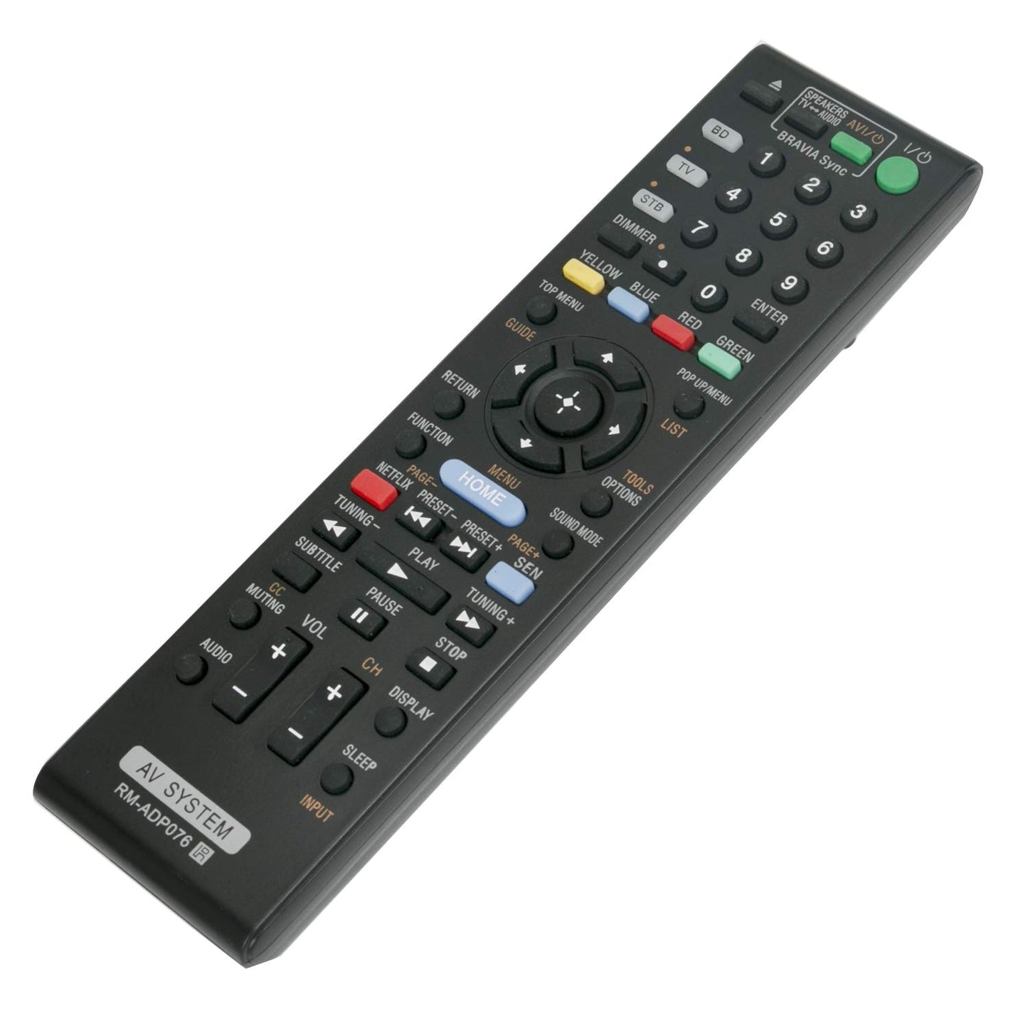 New RM-ADP076 Replaced Remote fit for Sony Blu-ray Disc DVD BDV-N790W BDV-N890W BDV-N890W/Z BDV-N990W BDVN790W BDVN990W AV System Home Theater System