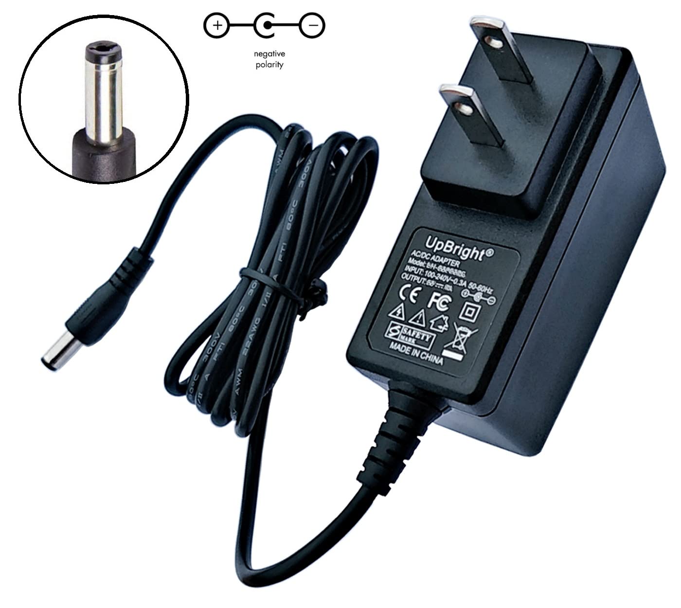 UpBright 7V AC/DC Adapter Compatible with Brother AD-30 AD30 AD-20 P-Touch PT-6 PT-8 PT-15 PT-150 GOLD PT-2000 PT-310 PT-320 PT-540 PS-100 SC-300PC…