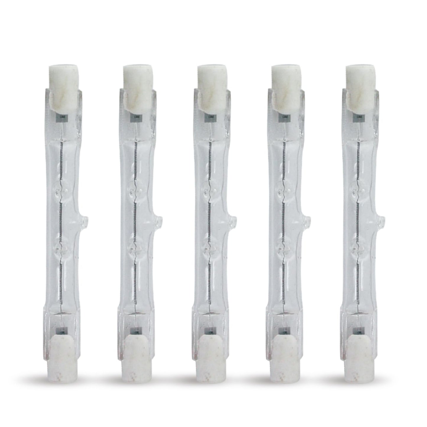Syeincroe J78 150W Halogen Tube Light Bulbs 5-Pack, R7S Base for Workshop, Garage, Outdoor & Security Flood Light