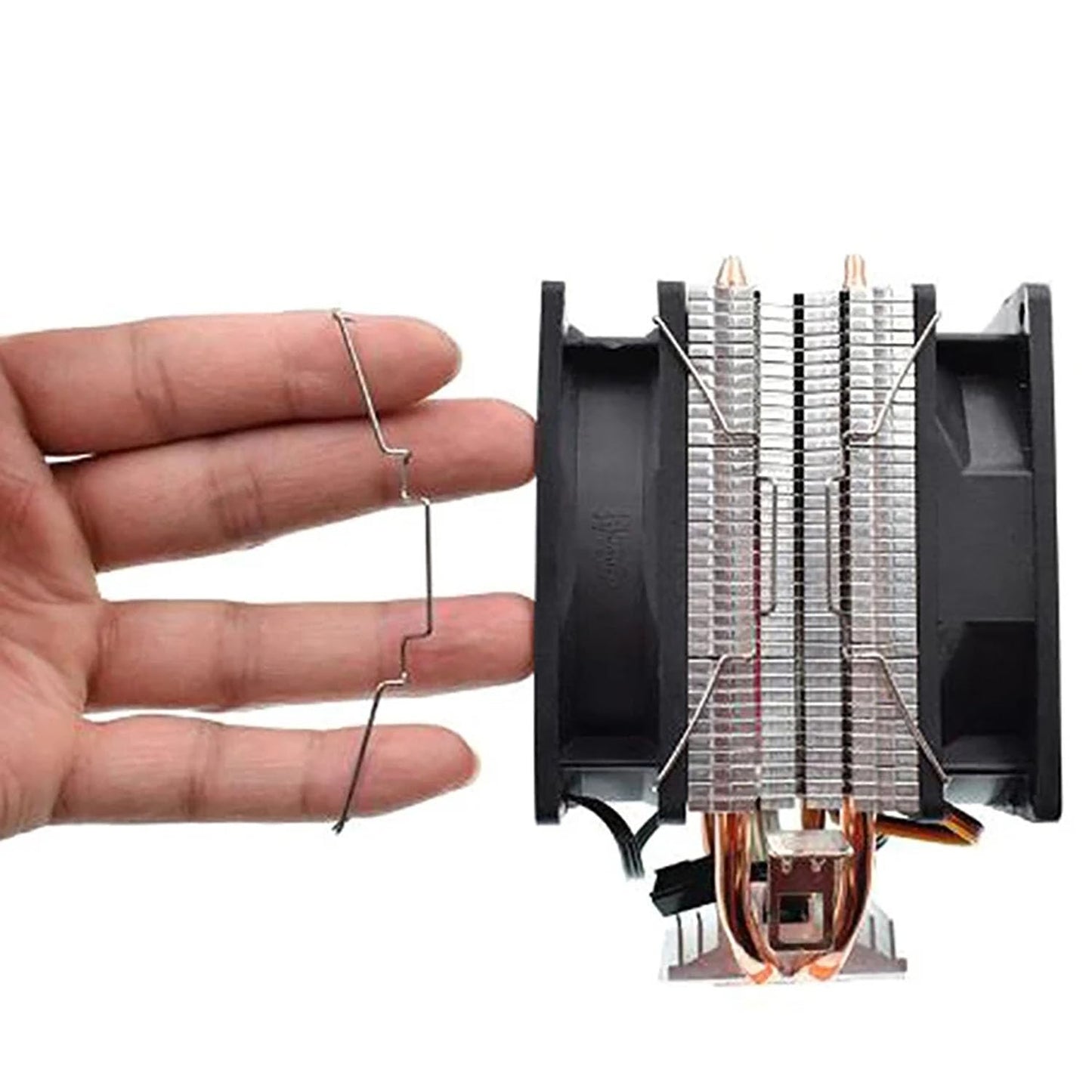 Zangc Fan Buckle CPU Heatsink Fan Buckles 9cm Wire Buckle Lower Hook Type Fixing Clips Computer Cooling Accessories-4PCS