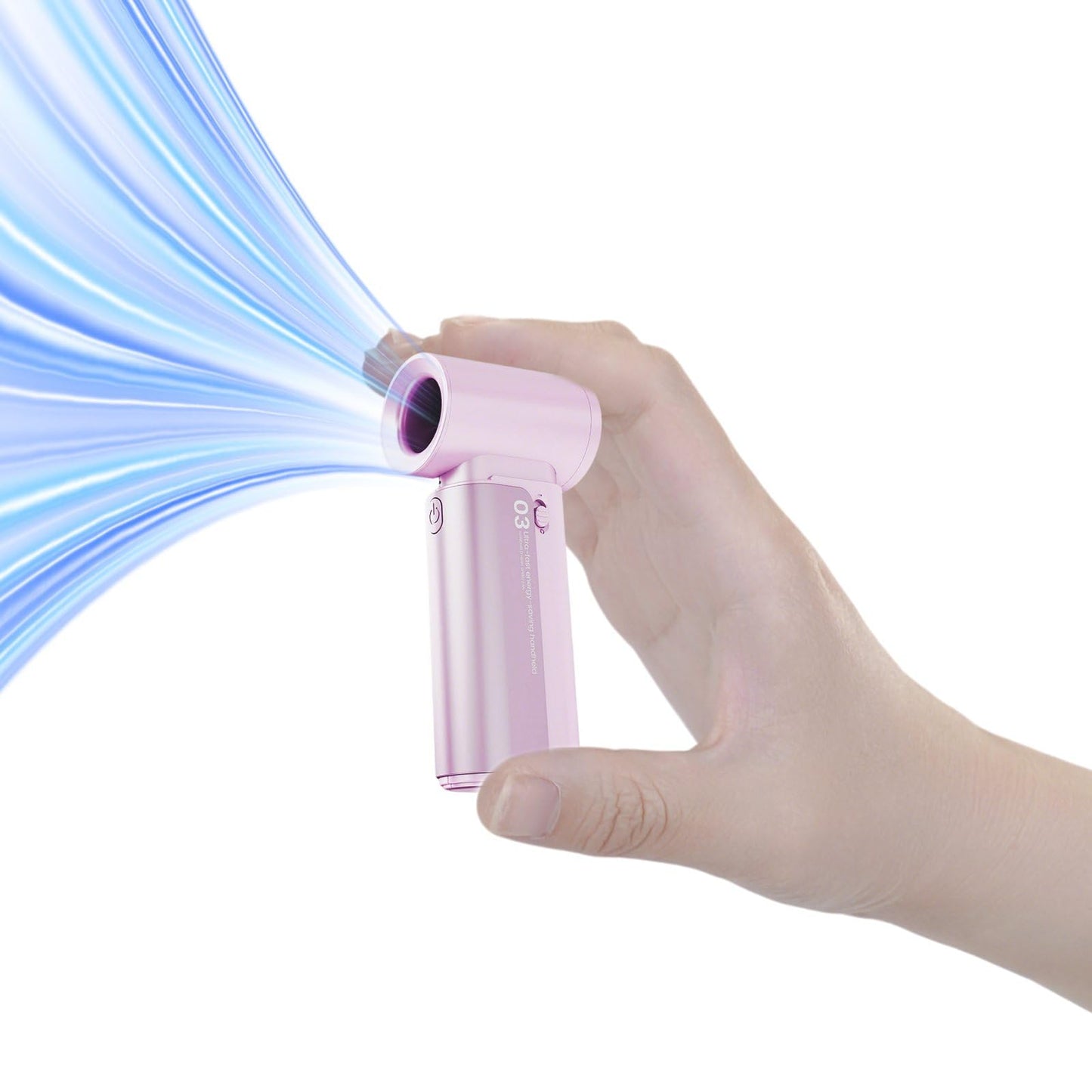 Ouleevii Portable Handheld Turbo Fan, 5000mAh Rechargeable Battery Powered Mini Handheld Fans with 23000RPM Powerful Cooling, Pocket Fan for Outdoor