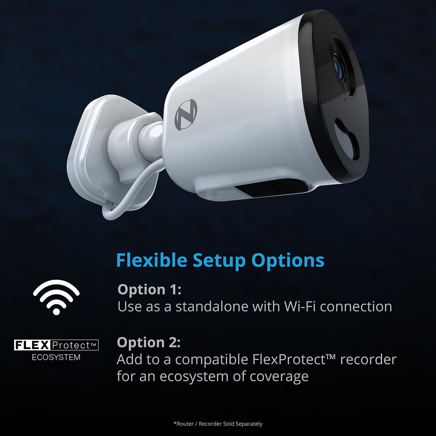 Night Owl Plug-in AC Powered Wi-Fi 4K HD Indoor/Outdoor Deterrence Camera with 2-Way Audio (1 Camera)