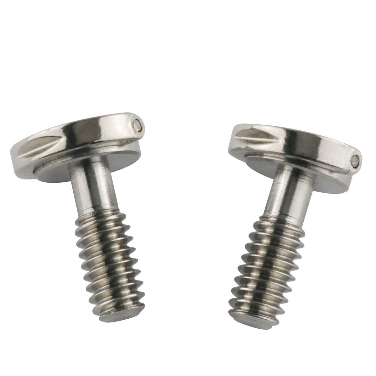 E-outstanding D Ring Hinged Screw 2PCS 1/4-20 Thread D-Ring Stainless Steel Camera Fixing Screws for Camera Tripod Monopod QR Plate 17mm Length