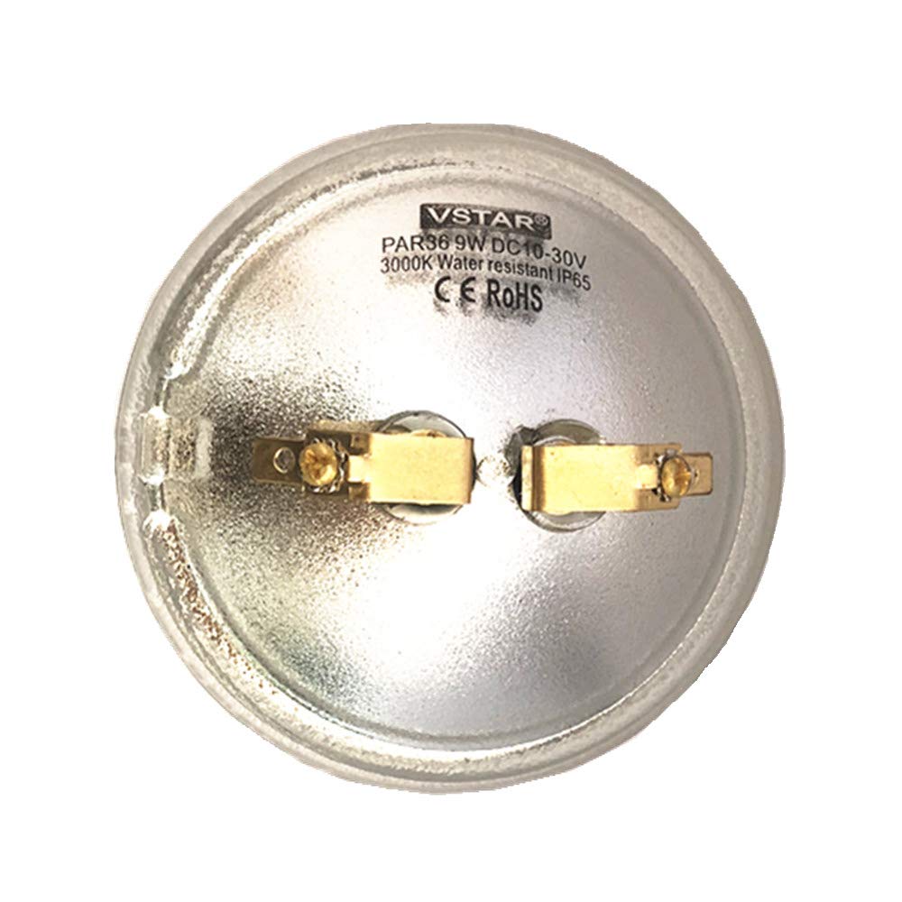 VSTAR® PAR36 12V 9W LED Bulb,Warm White,50W Halogen Eq. 900lm, Super Bright