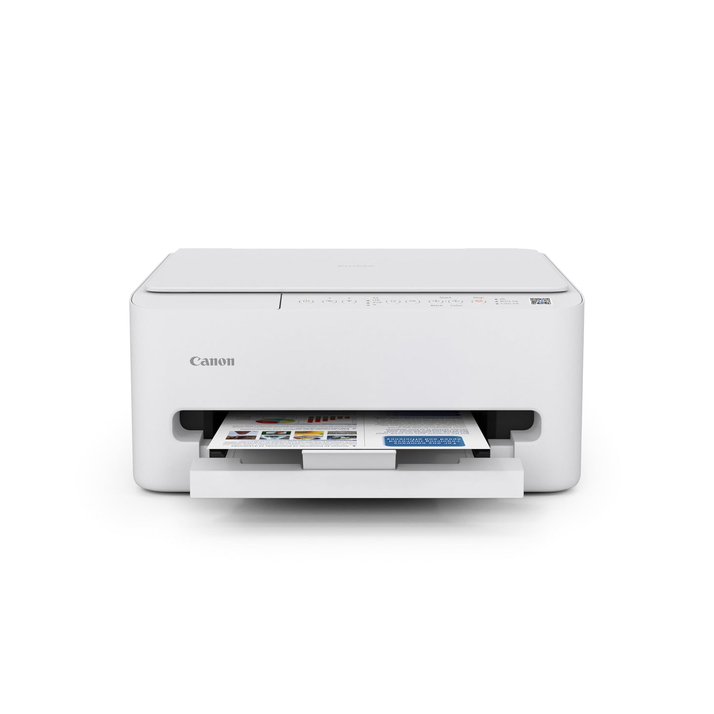 Canon PIXMA TS4320 Wireless Color Inkjet Printer for Duplex Printing, White - Cost Efficient Home Printer with Copier/Scanner, Compact Design, Easy