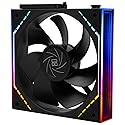 Thermalright TL-M12QR CPU Fan 120mm Case Cooler, PWM Connector Silent Computer Cooling with S-FDB Bearing,PC Fan with ARGB Mirror Light Effect,Low