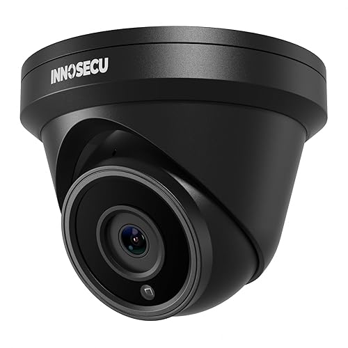 INNOSECU 8MP 4K Turret PoE Camera, Surveillance IP Security Camera, Outdoor Waterproof IP67, Built-in Mic, 2.8mm Lens Wide Angle 110?, Face Detection