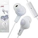 JVC HA-FR6 Gumy Plus In-Ear Headphones with Remote & Mic (White)