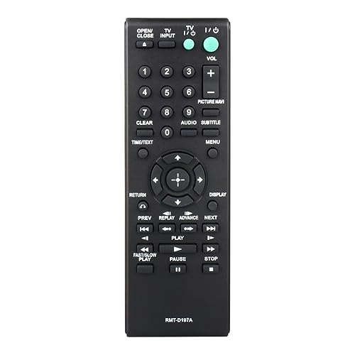 RMT-D197A for Sony DVD Player Remote: Replacement Sony DVD Remote for Sony DVP-SR510H DVP-SR210 DVP-SR210P DVP-SR510 DVP-NS57P DVP-NS710H