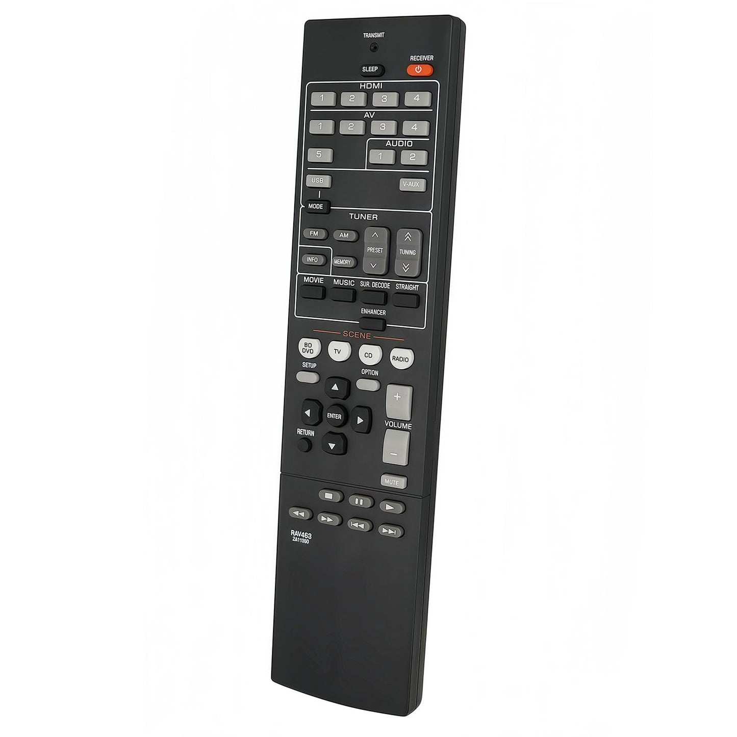 RAV463 Replacement Remote Control Compatible for Yamaha Home Theater AV Receiver ZA11350 RX-V373 HTR-3066 RX-V375