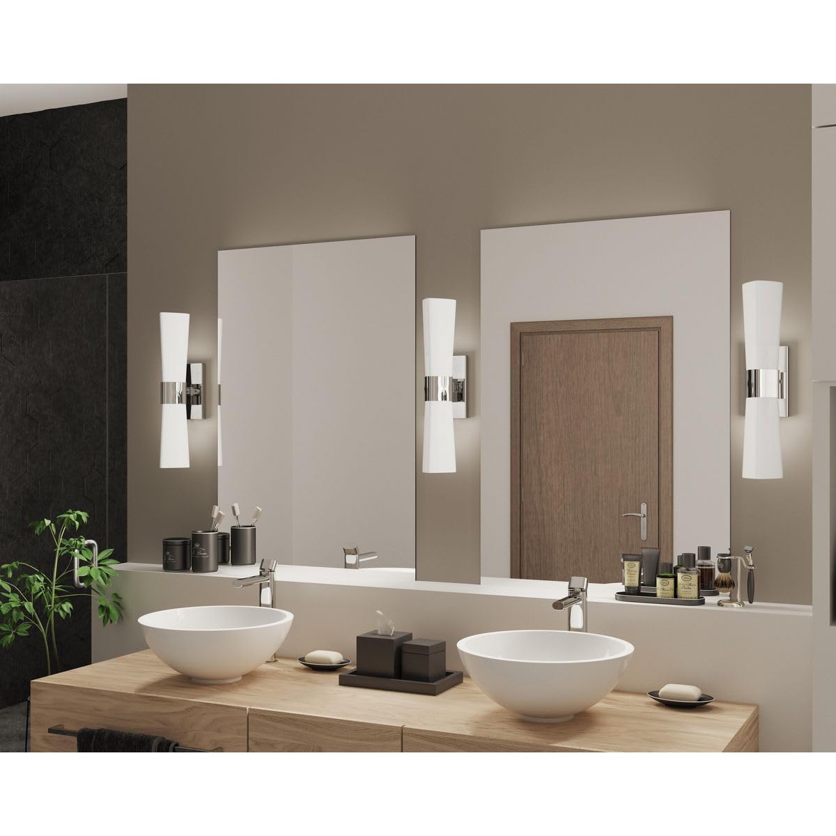 Progress Lighting P300062-015 Zura Bath & Vanity, Chrome, 21.00x4.50x4.50