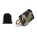 JBL Go 3 - for Portable Use - Speaker with Bluetooth - Built in Battery Waterproof and Dustproof - includes Storage Pouch (Camoflauge), JBLGO3-Pouch
