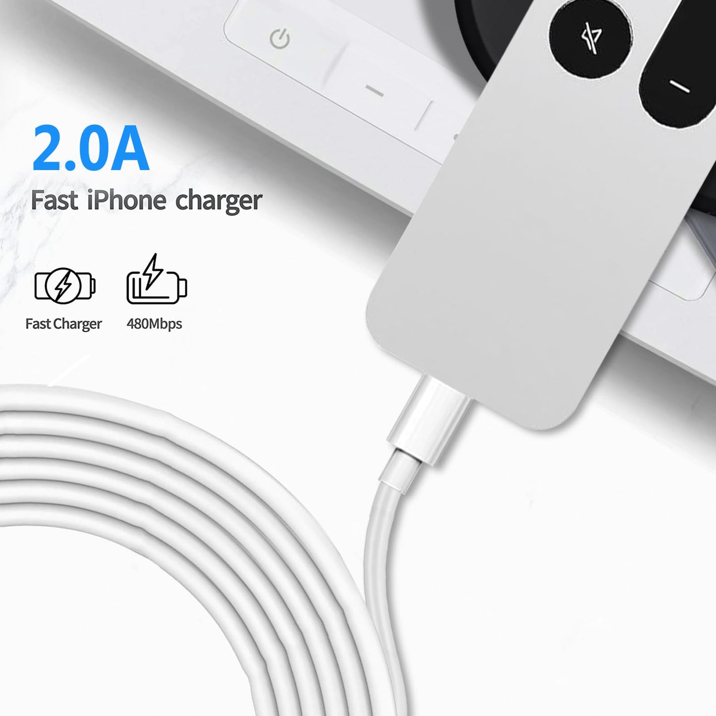 5V 2A USB A to USB C Wall Charger for AirPods 4 th, AirPods Pro 2 3, iPhone 17 16 15 Pro,Samsung Galaxy Tab A7 A8 A9 A10.1 Tablet S10,S9,S8,S7,S5e