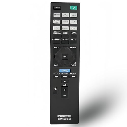 Kassionel General Replaced Remote Control Fit for STR-DN1070 RMT-AA230U RMT-AA320U STR-DN1080 RMT-AA231U for Sony AV Receiver