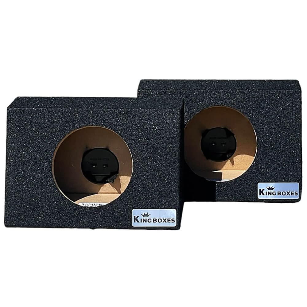 Universal Car Speaker Enclosures, 6.5" Pair, Carpet Finish by King Boxes
