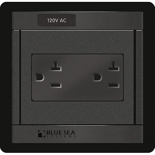 Blue Sea Systems 1479 360 Panel with 120V AC Dual Outlet